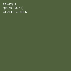 #4F623D - Chalet Green Color Image